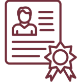 Document icon featuring a ribbon badge